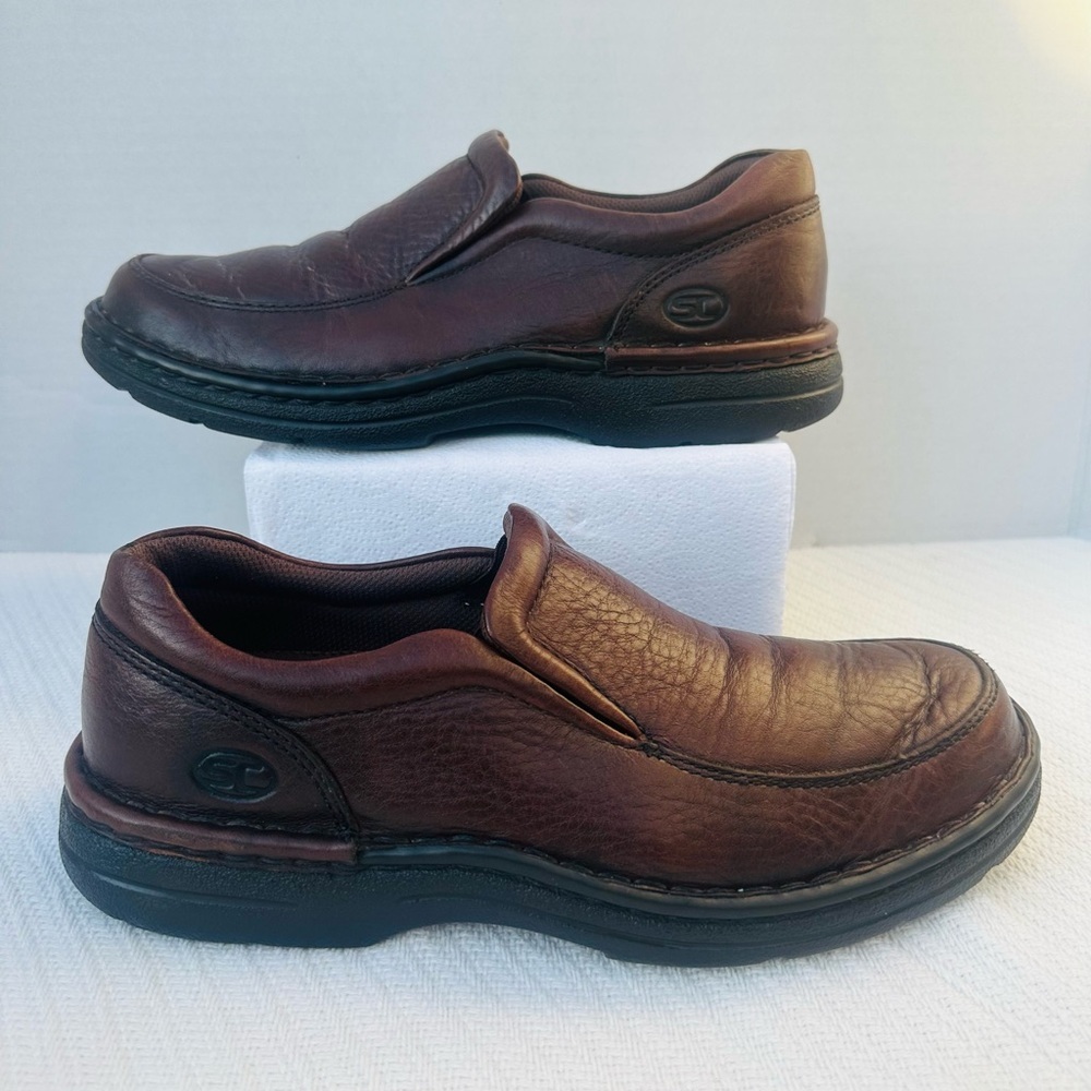Streetcars comfort footwear Men's Brown Leather Slip-On Shoes